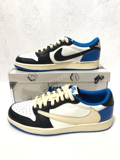 Travis Scott × fragment design × Nike Air Jordan 1 Low OG SP "Military Blue"