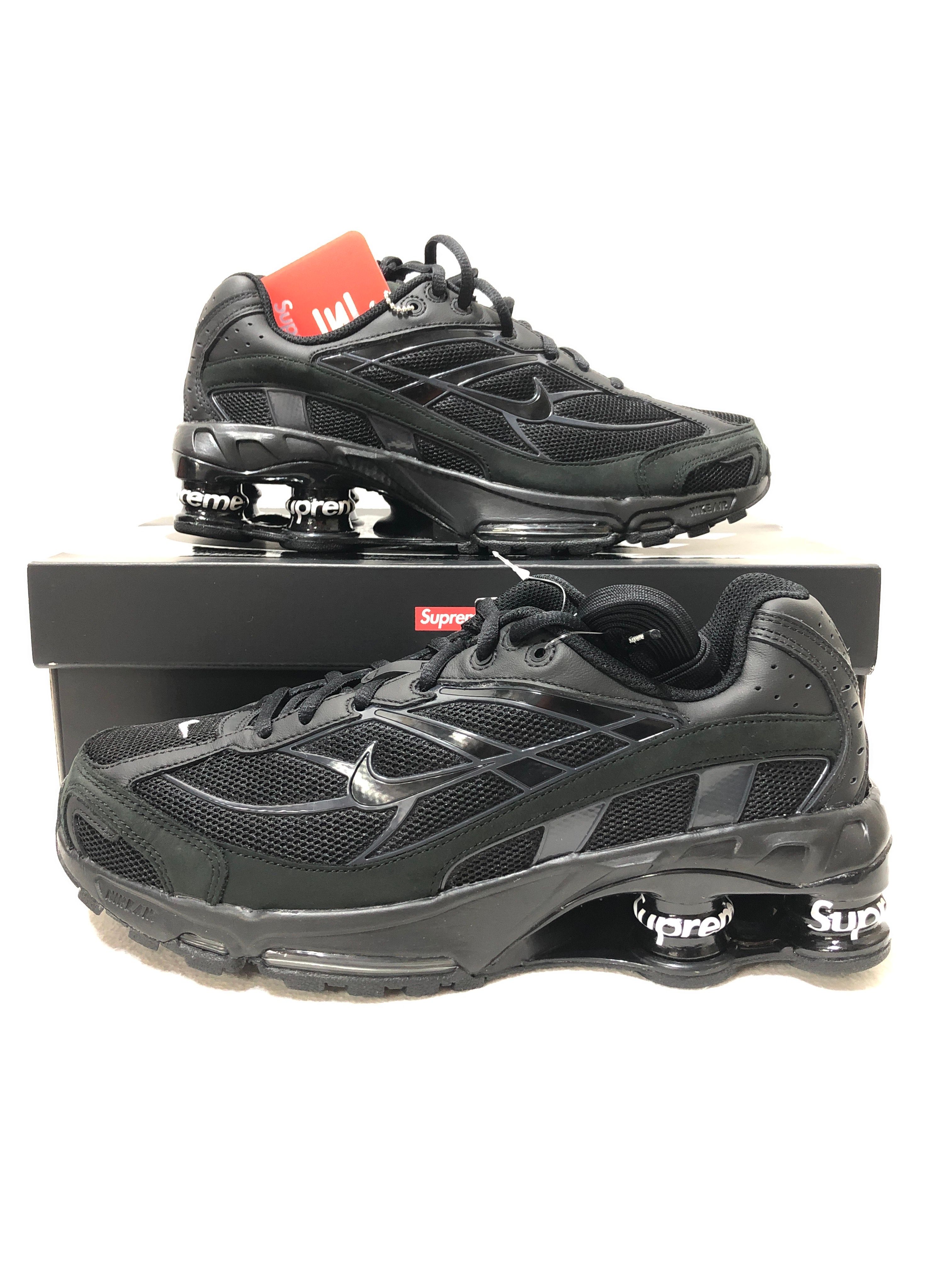 Supreme × Nike Shox Ride 2 "Black/Black-White"