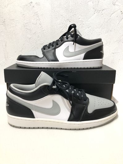 NIKE AIR JORDAN 1 LOW "BLACK/LIGHT SMOKE GREY"