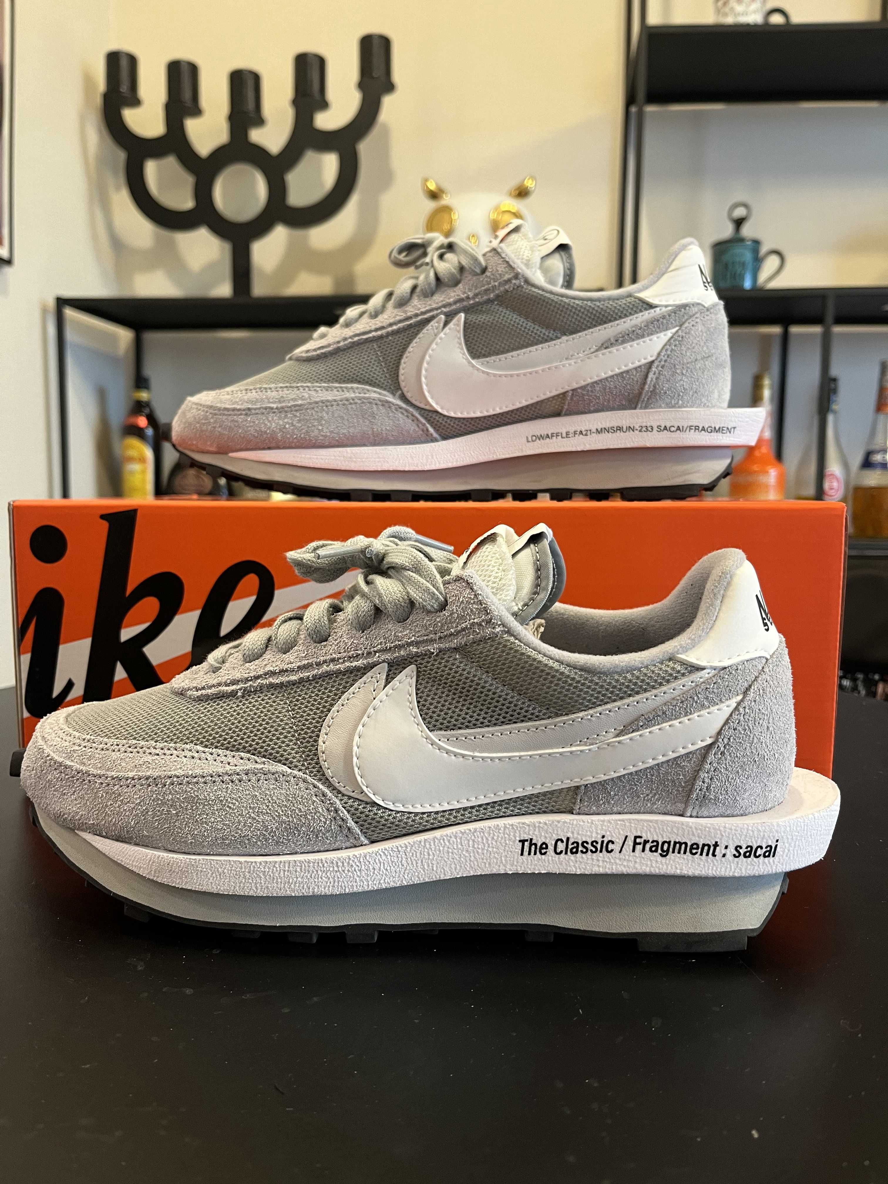Fragment × sacai × Nike LD Waffle "Light Smoke Grey"