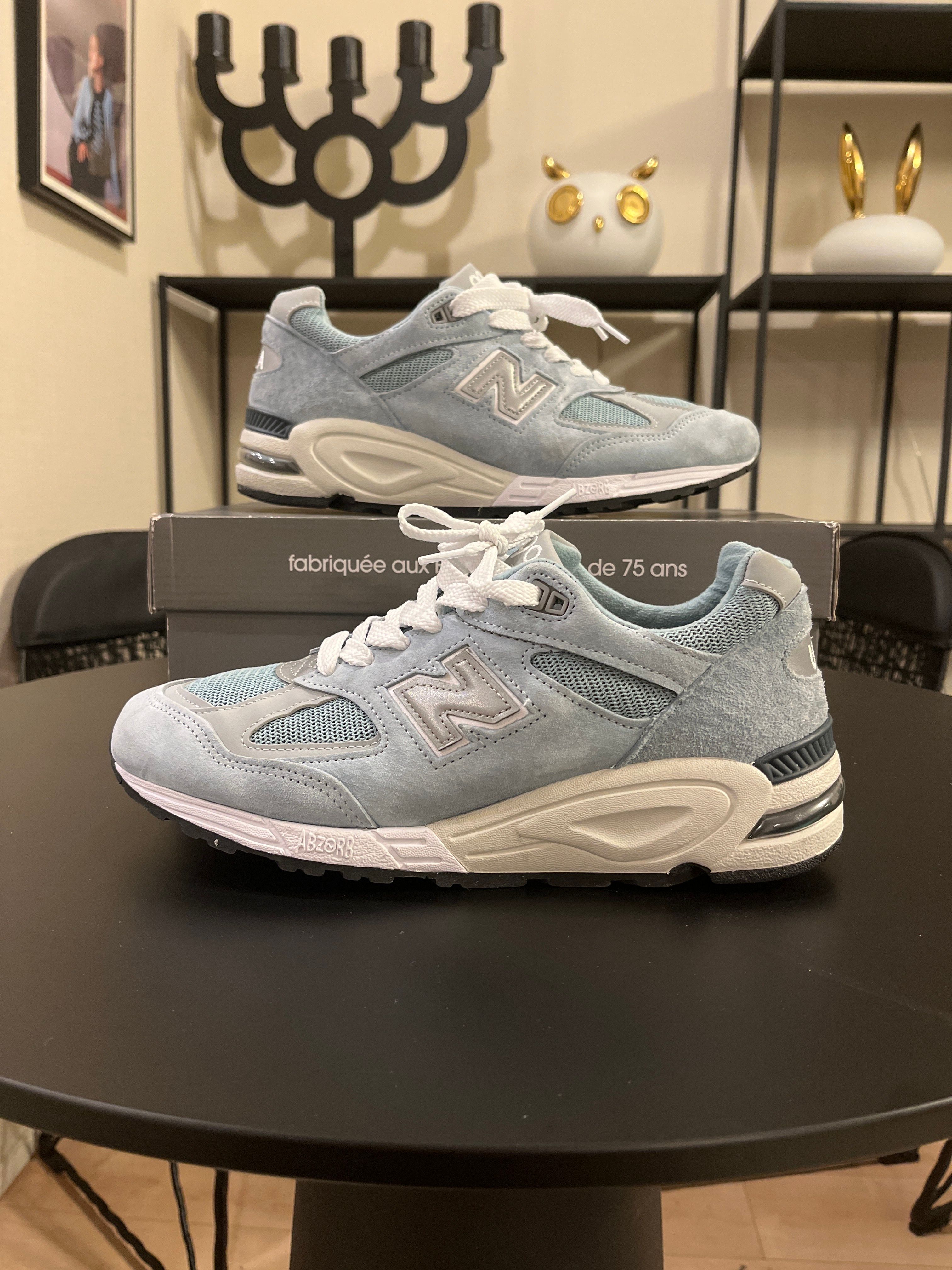 KITH × New Balance 990V2 "Storm Blue"