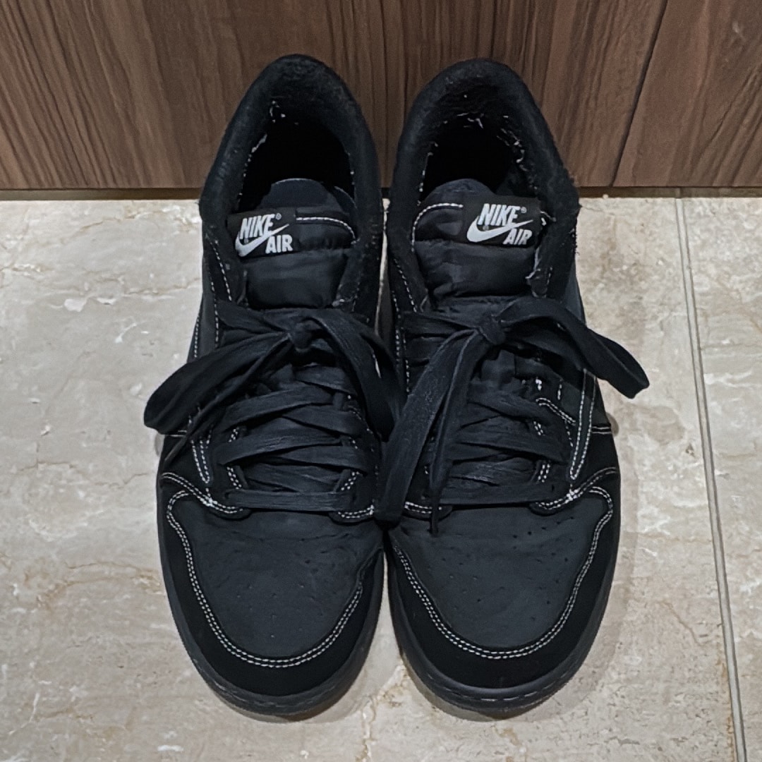 Travis Scott × Nike Air Jordan 1 Low OG SP "Black Phantom"
