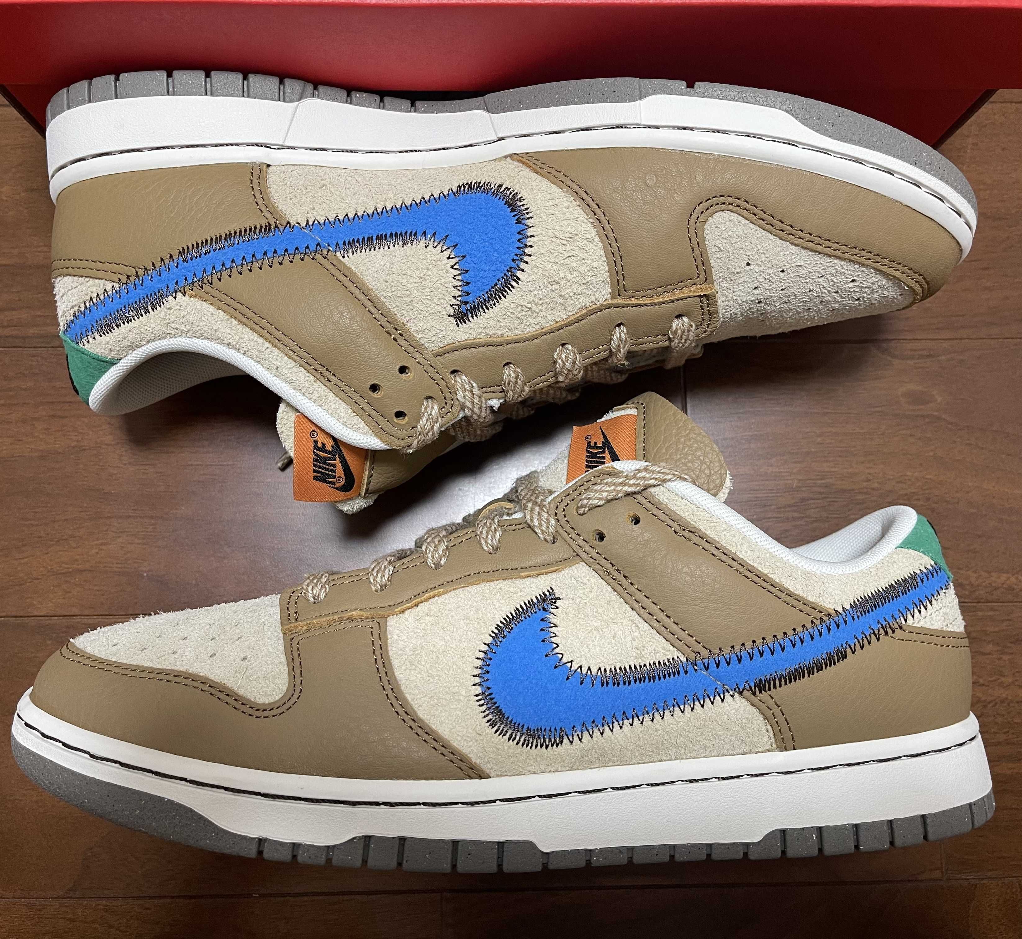 size? × Nike Dunk Low "Dark Driftwood/Photo BlueRattan"