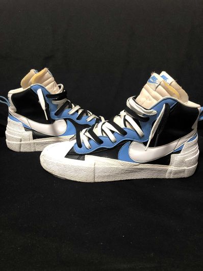 sacai × NIKE BLAZER MID "BLACK / BLUE"
