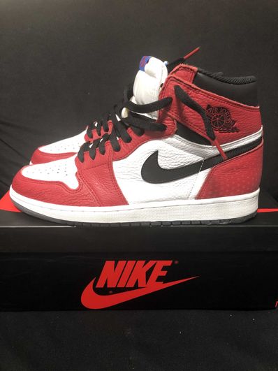 Spiderman × Nike Air Jordan 1 Origin Story "Gym Red/White/Photo Blue/Black"