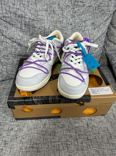 Off-White × Nike Dunk Low "Sail/Neutral Gray"