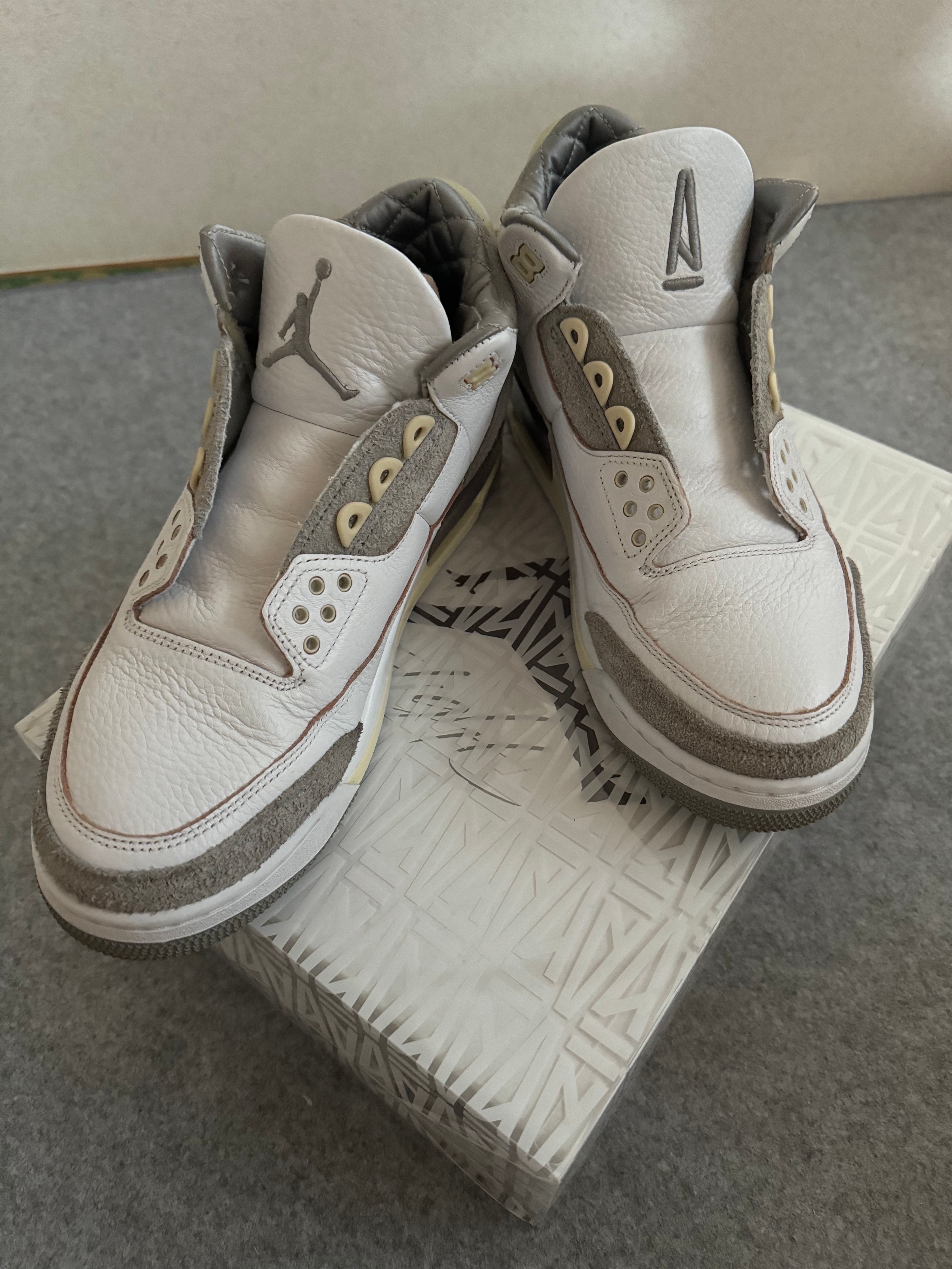 A Ma Maniere × Nike Women's Air Jordan 3 Retro SP "White/Medium Grey Violet Ore"