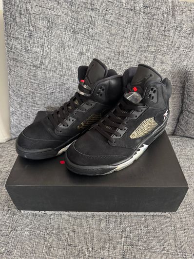 NIKE AIR JORDAN 5 PARIS SAINT-GERMAIN BLACK/CEMENT GREY