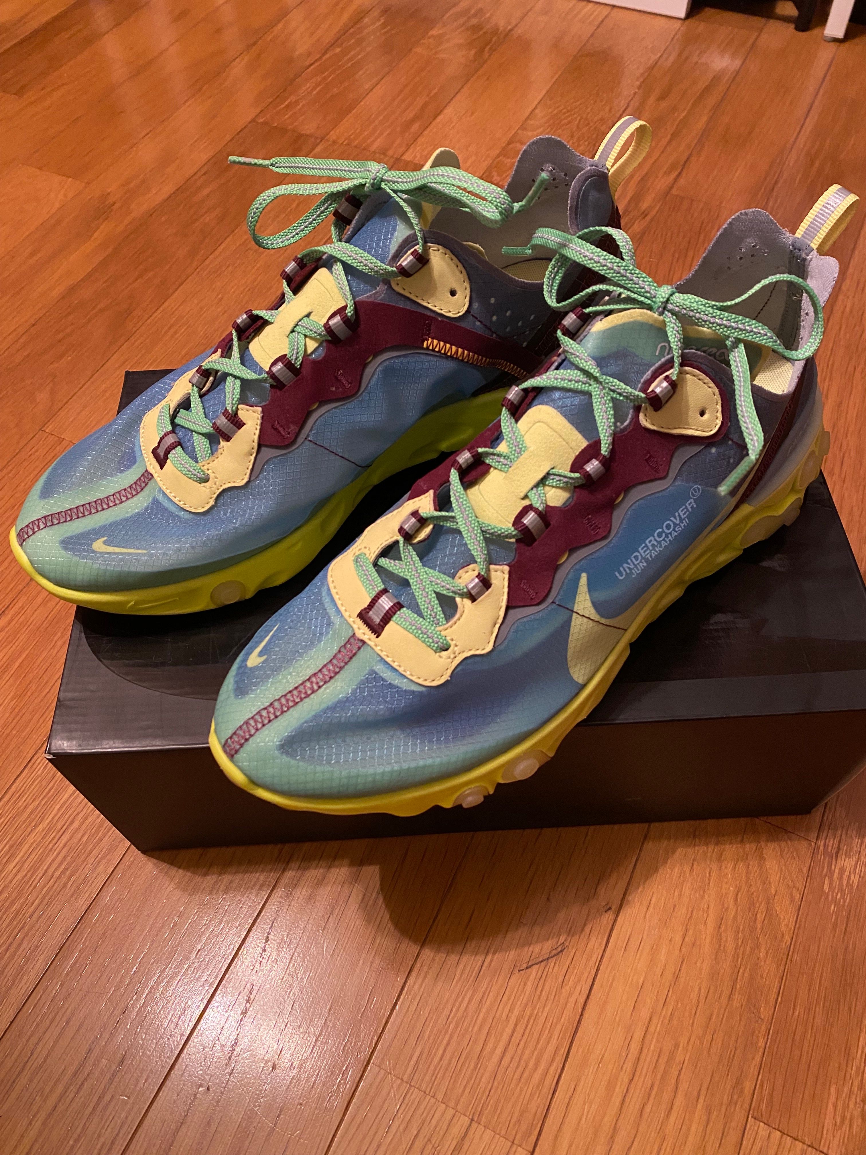 UNDERCOVER × Nike React Element 87 "Blue/Yellow"