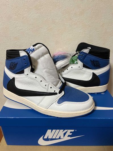 Travis Scott × fragment design × Nike Air Jordan 1 Retro High OG SP "Military Blue"