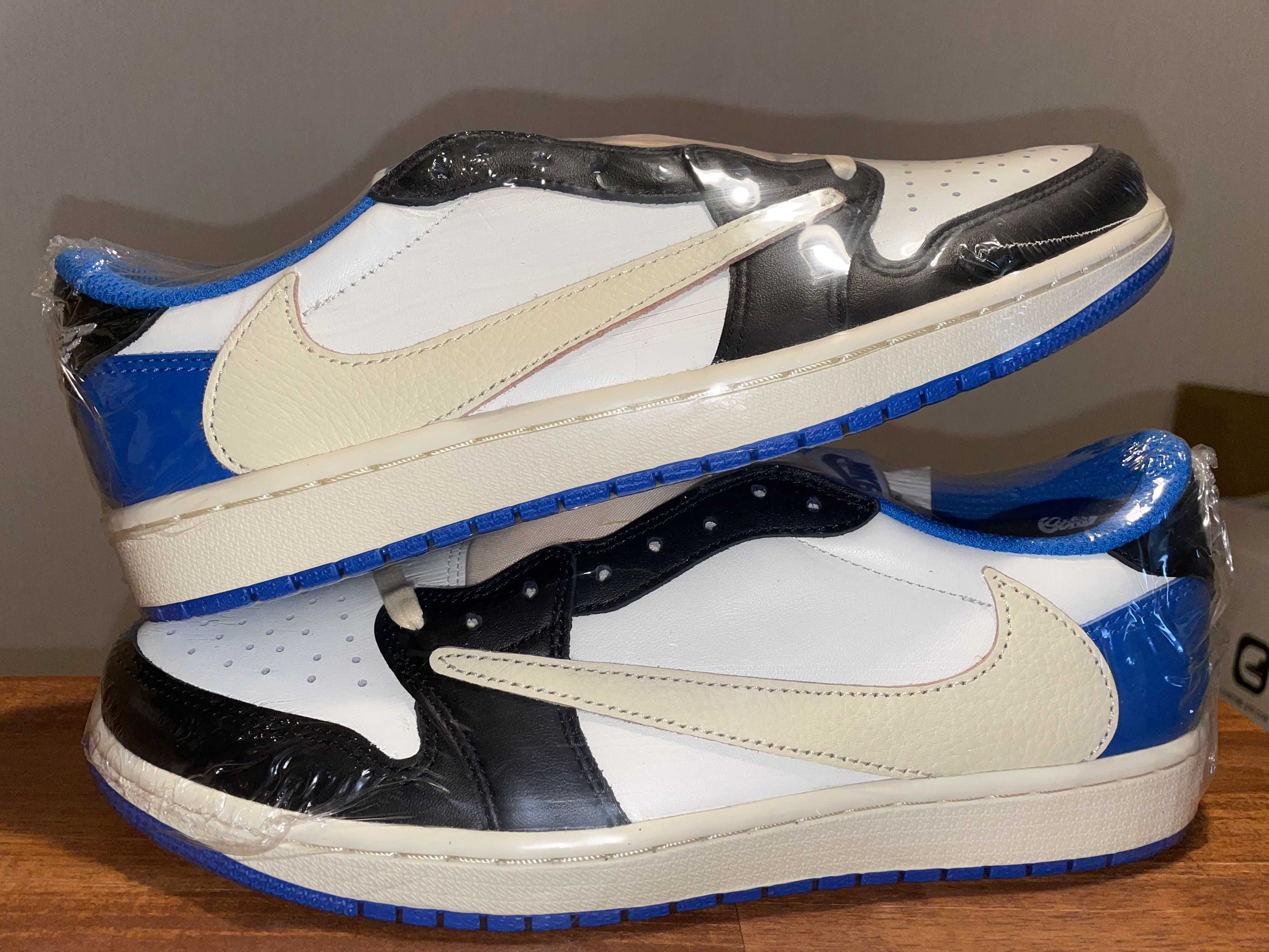 Travis Scott × fragment design × Nike Air Jordan 1 Low OG SP "Military Blue"