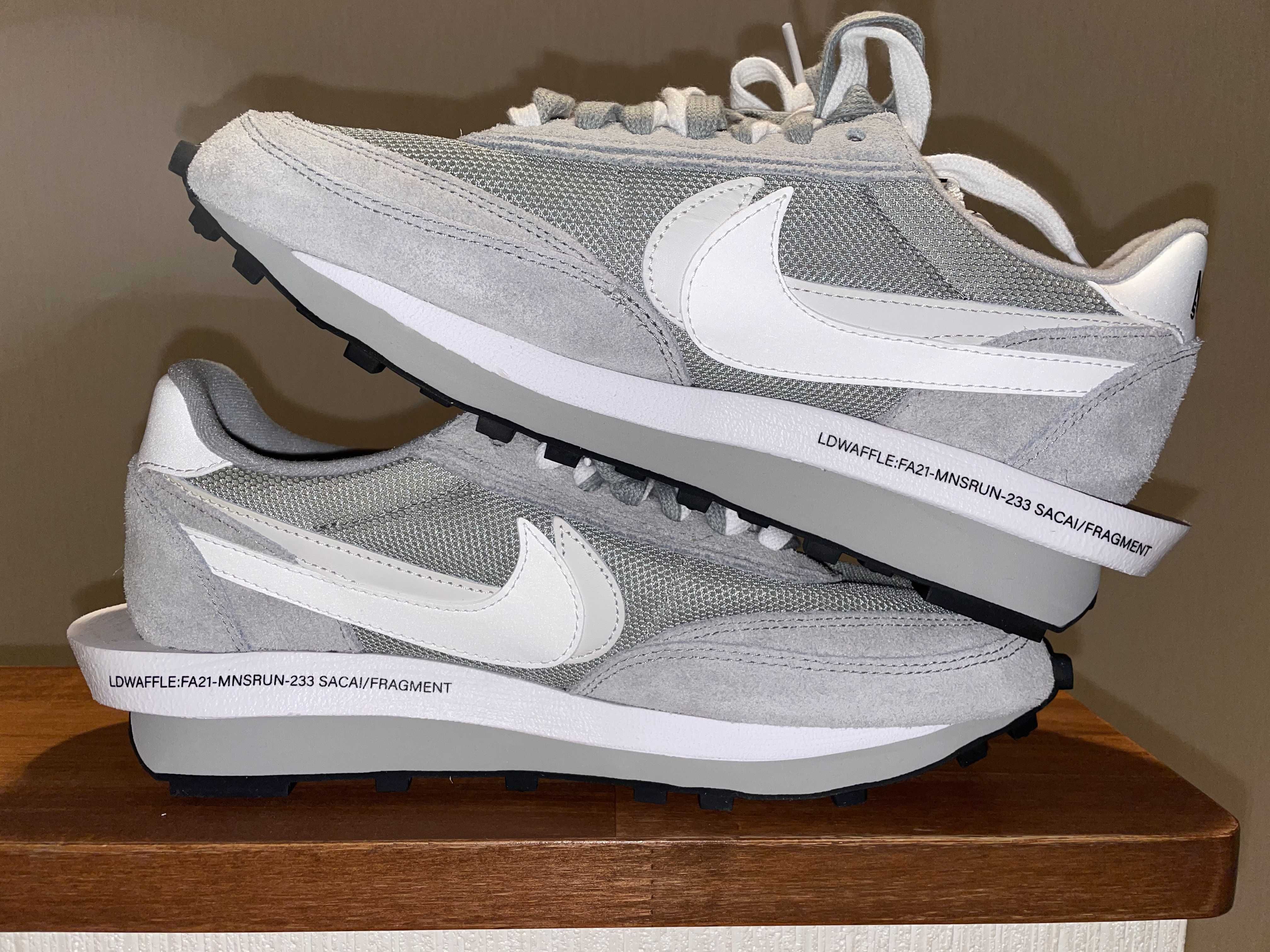Fragment × sacai × Nike LD Waffle "Light Smoke Grey"