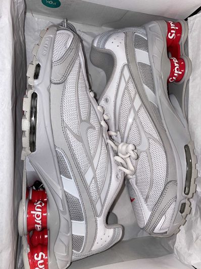 Supreme × Nike Shox Ride 2 "White/Grey Fog/Flat Platinum"