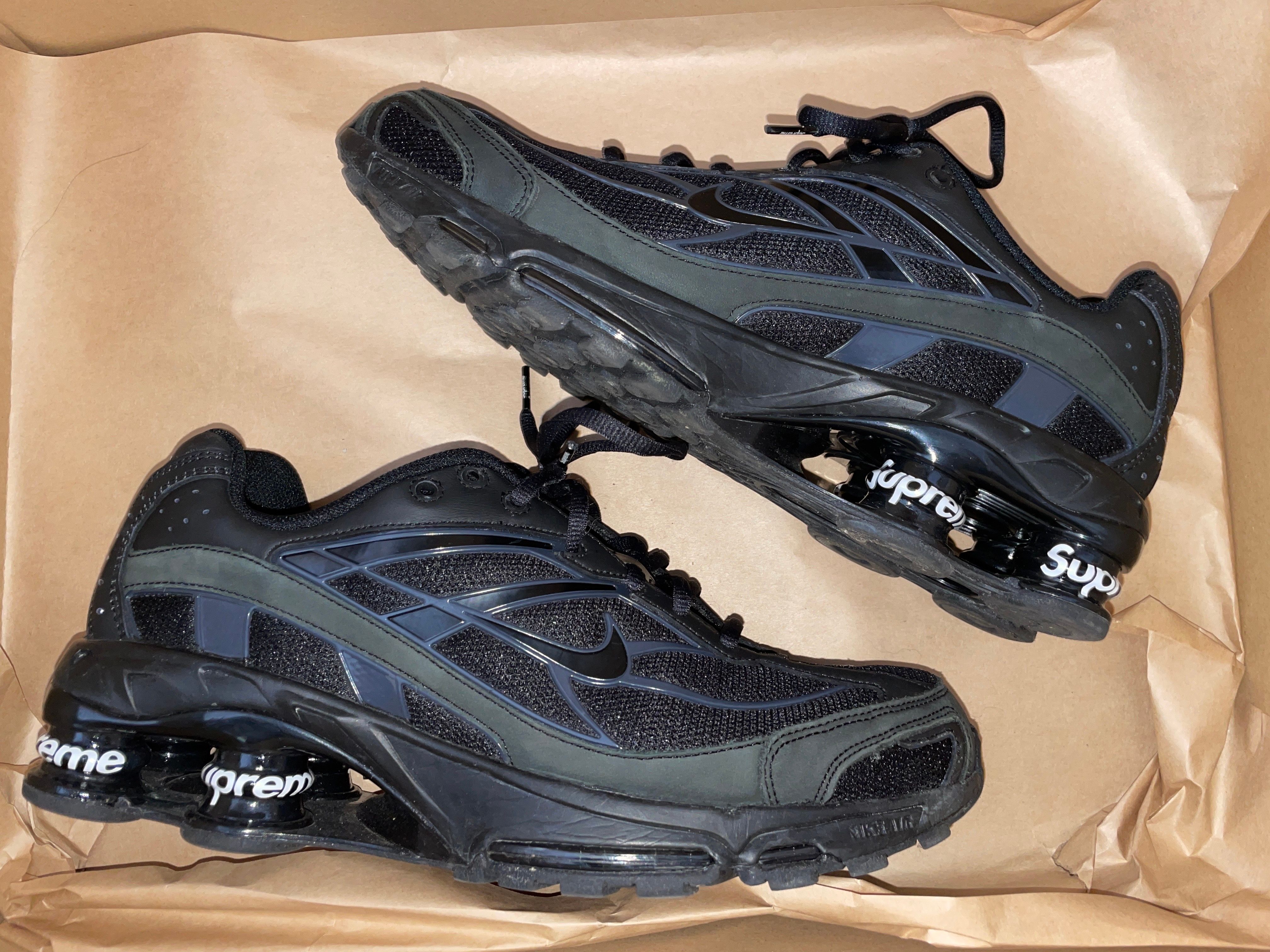 Supreme × Nike Shox Ride 2 "Black/Black-White"