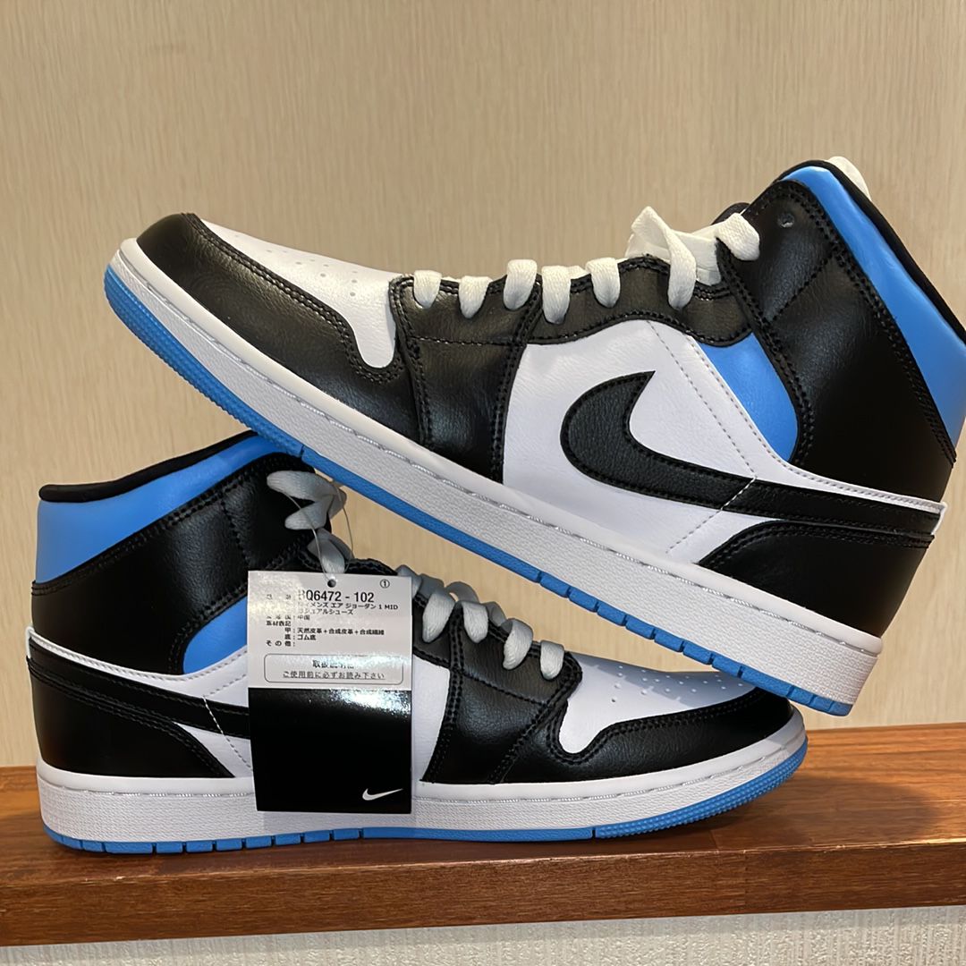Nike Women's Air Jordan 1 Mid "Black/University Blue"