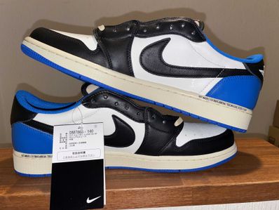 Travis Scott × fragment design × Nike Air Jordan 1 Low OG SP "Military Blue"