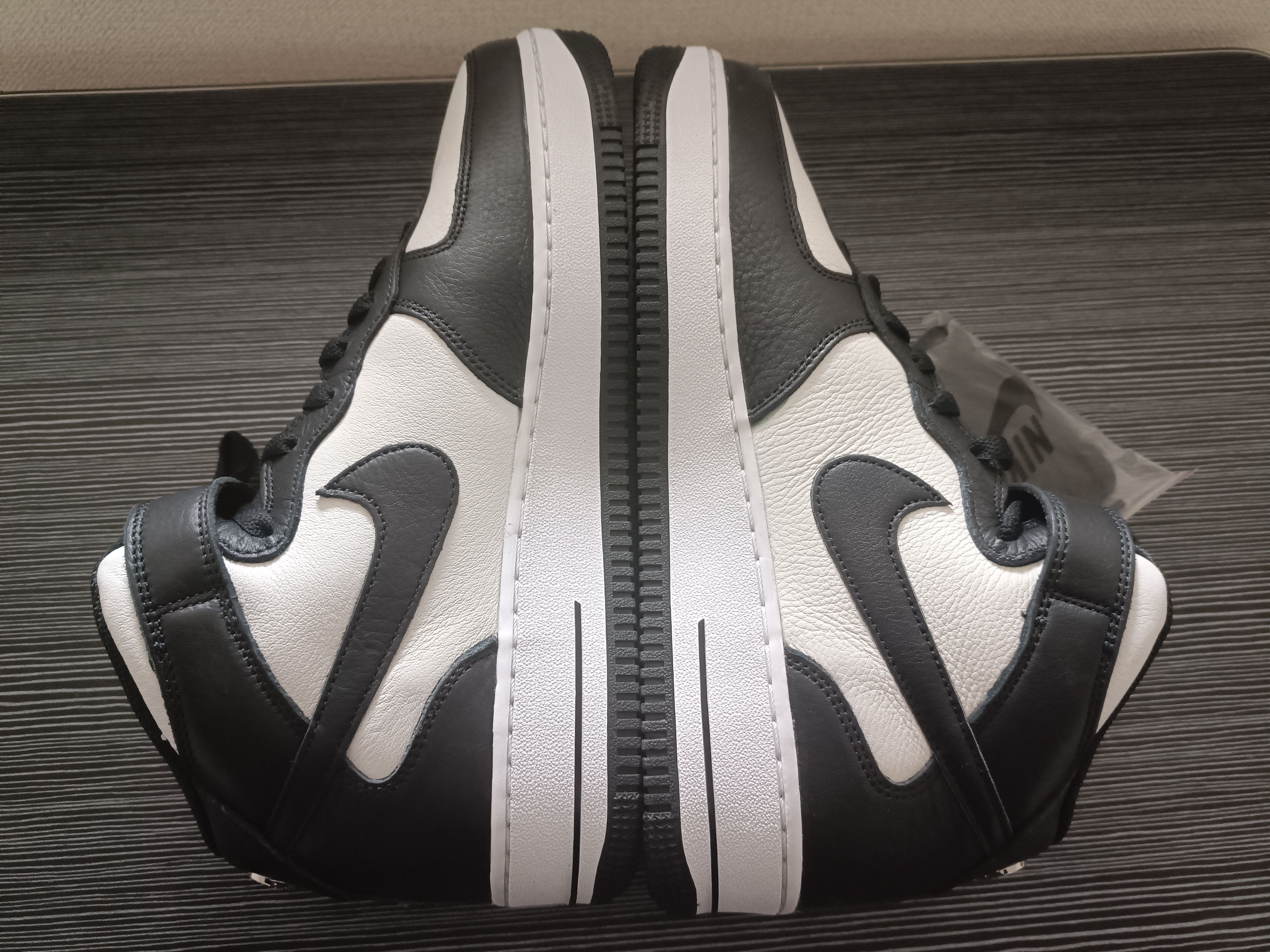 Stussy × Nike Air Force 1 Mid "Black and Light Bone"