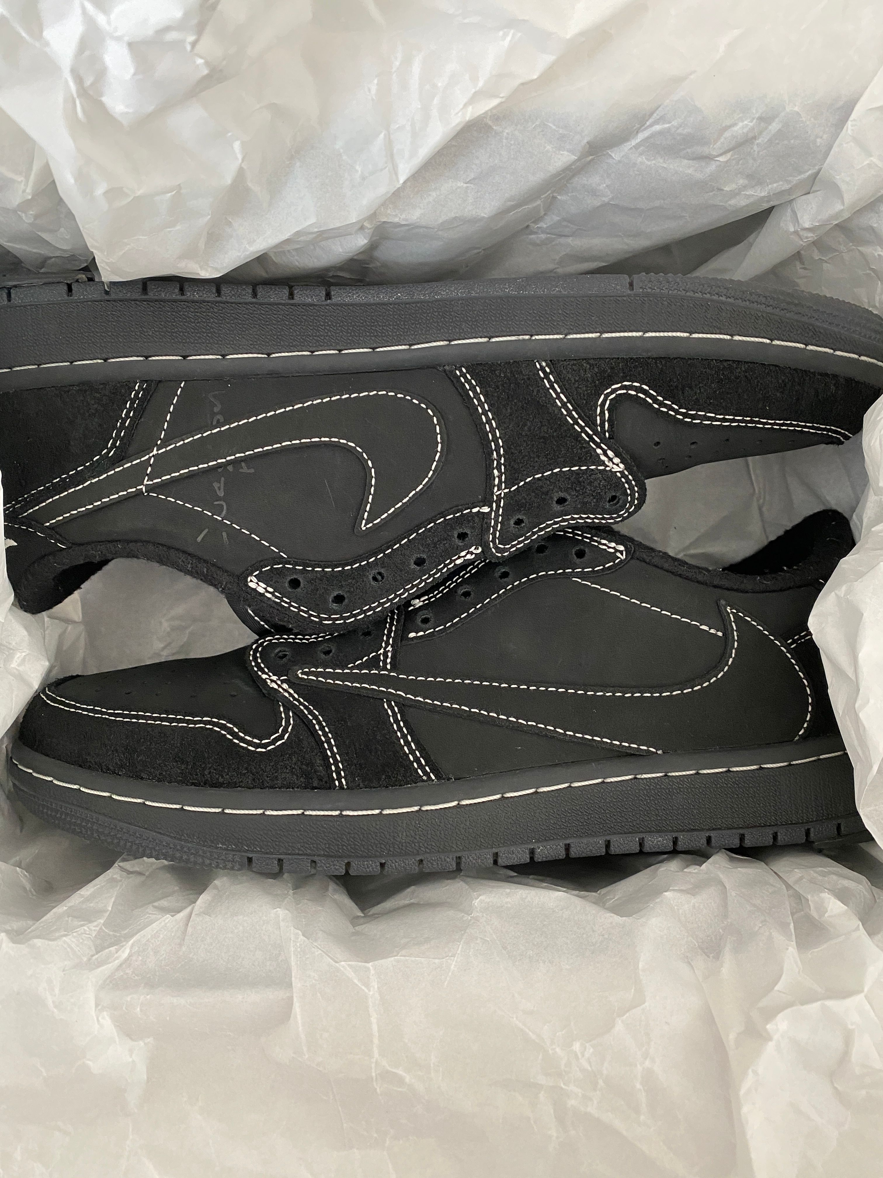 Travis Scott × Nike Air Jordan 1 Low OG SP "Black Phantom"