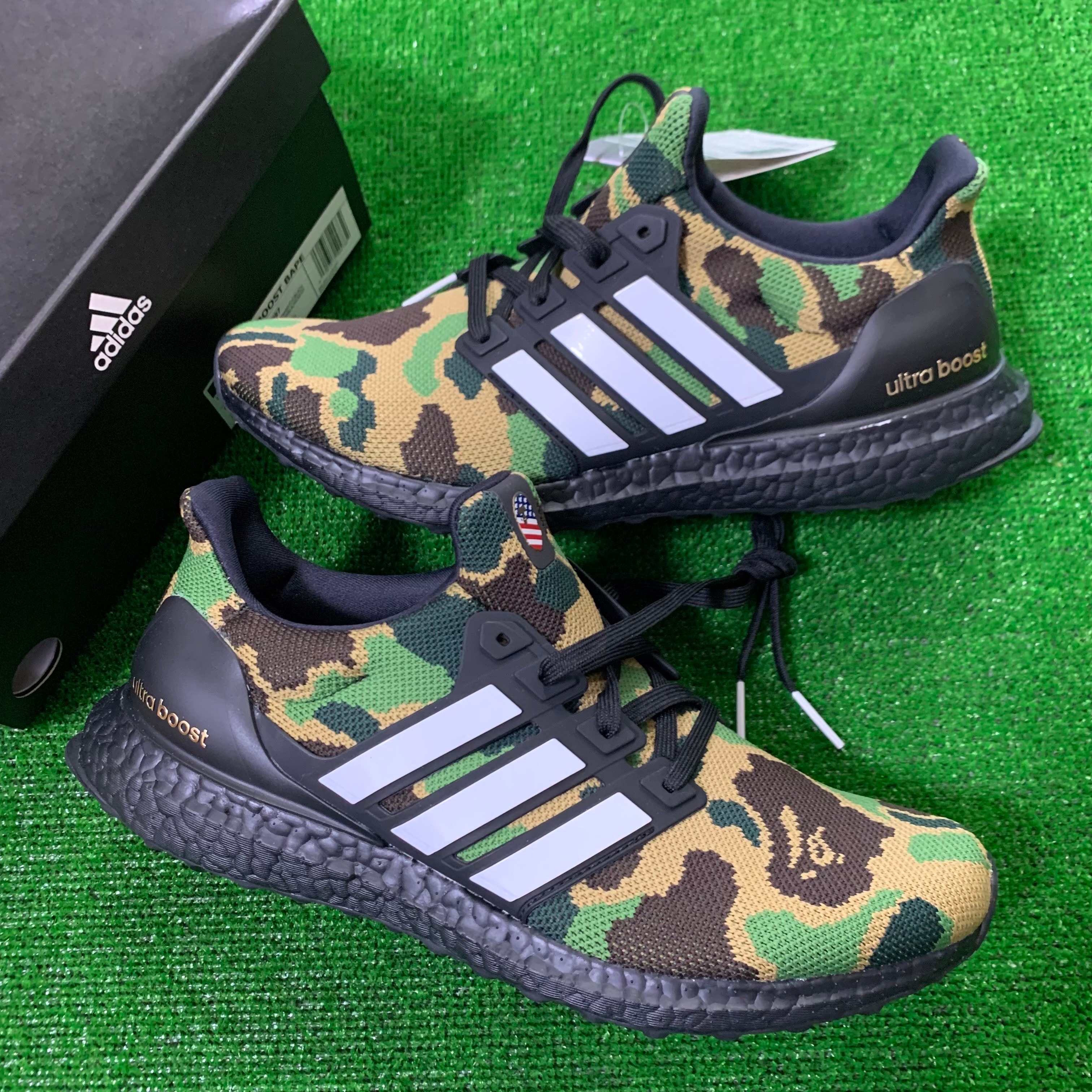 A BATHING APE × adidas Ultra Boost "Green"