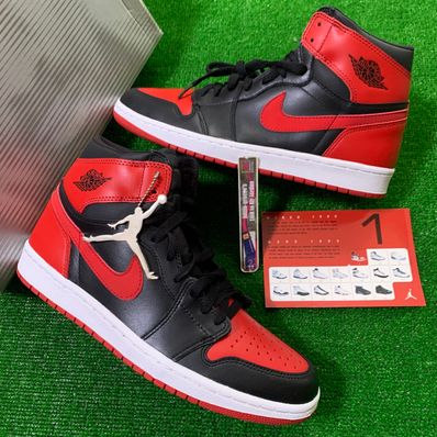 Nike Air Jordan 1 Retro High "Black Varsity Red/Bred"(2001)