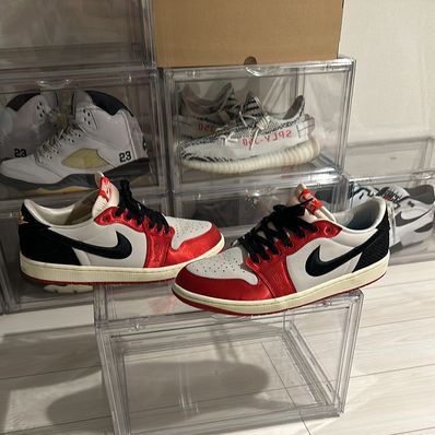 Trophy Room × Nike Air Jordan 1 Low OG "Sail and Varsity Red"