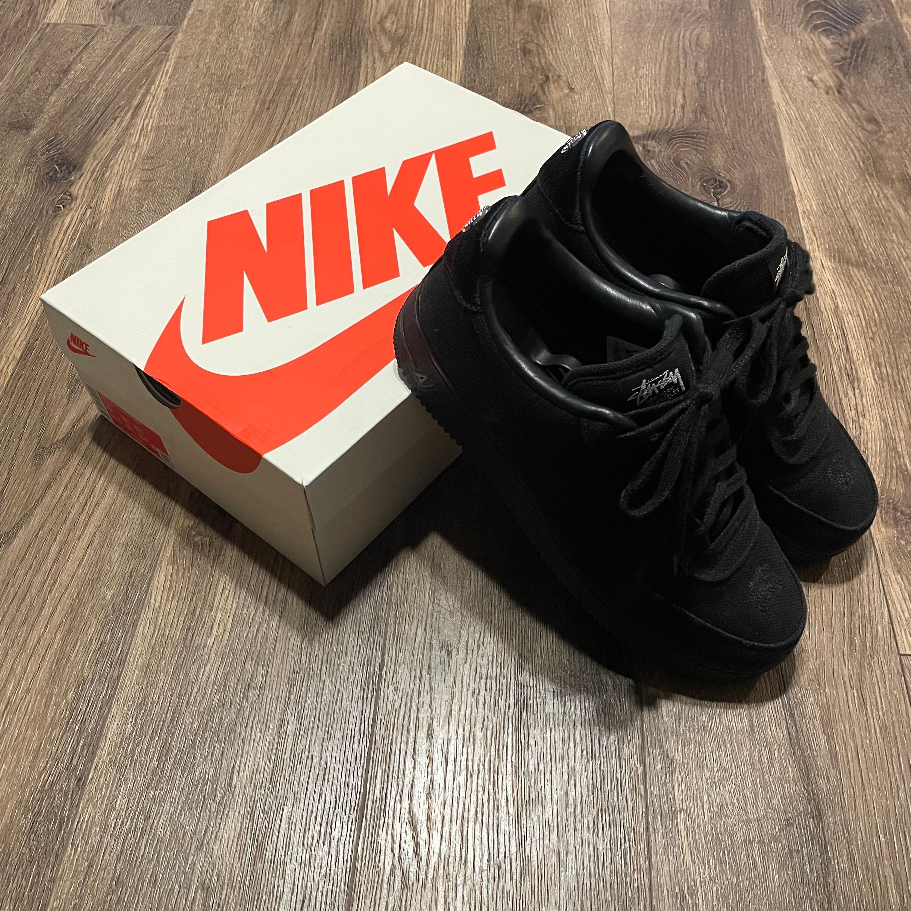 Stussy × Nike Air Force 1 Low "Triple Black"