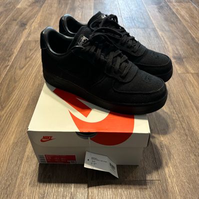 Stussy × Nike Air Force 1 Low "Triple Black"