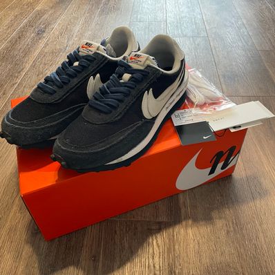 Fragment × sacai × Nike LD Waffle "Blackended Blue"