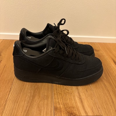 Stussy × Nike Air Force 1 Low "Triple Black"