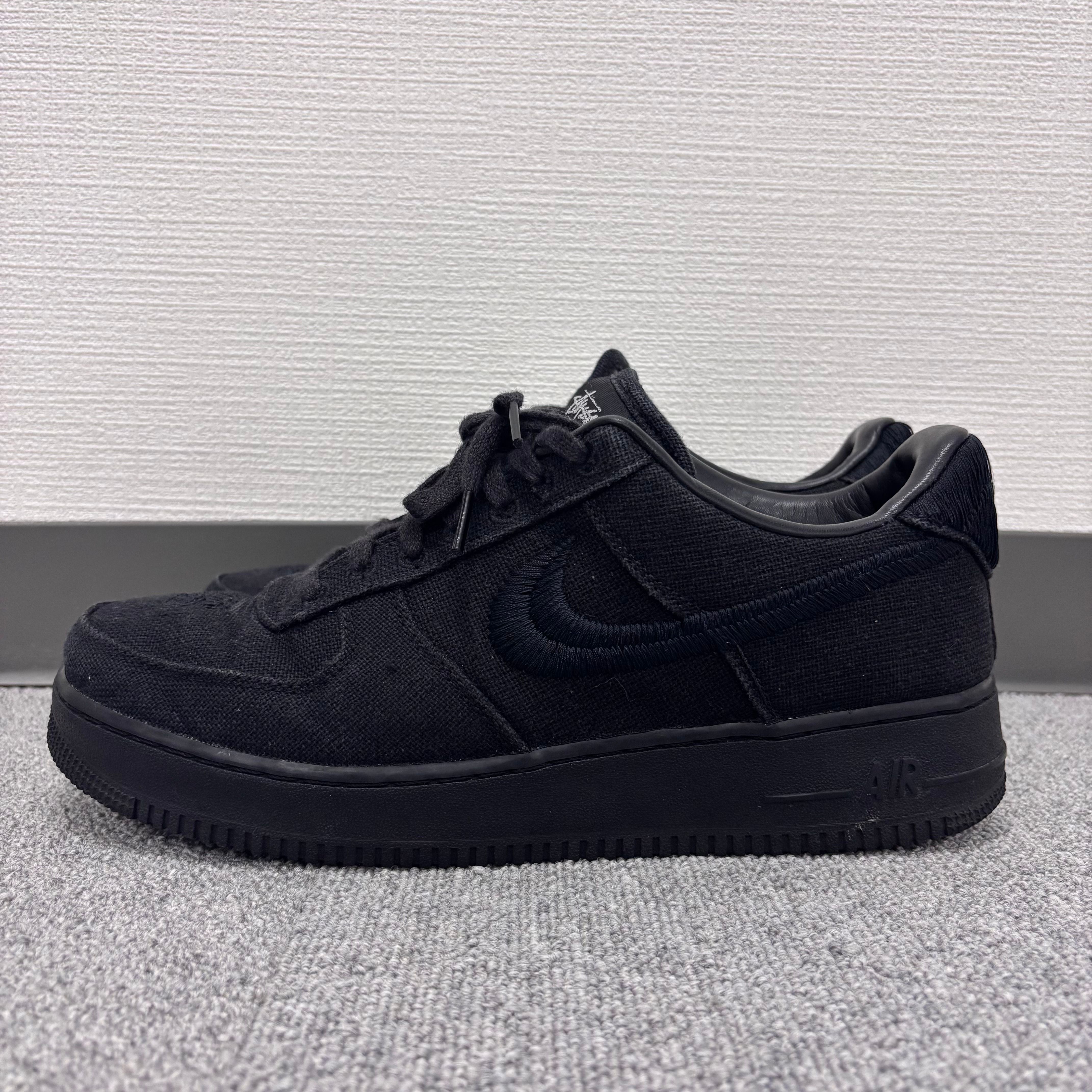 Stussy × Nike Air Force 1 Low "Triple Black"