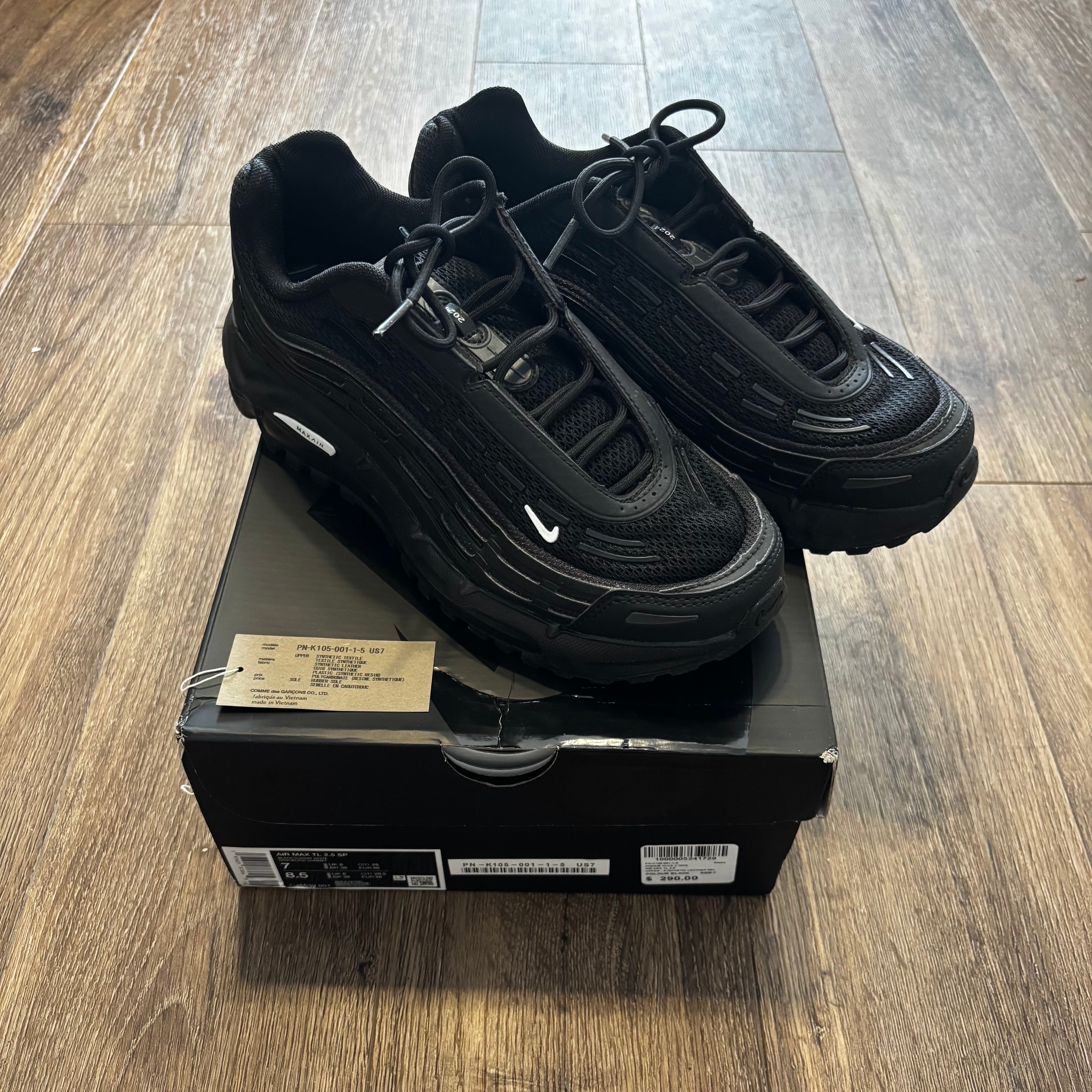 COMME des GARCONS HOMME PLUS × Nike Air Max TL 2.5 "Black"