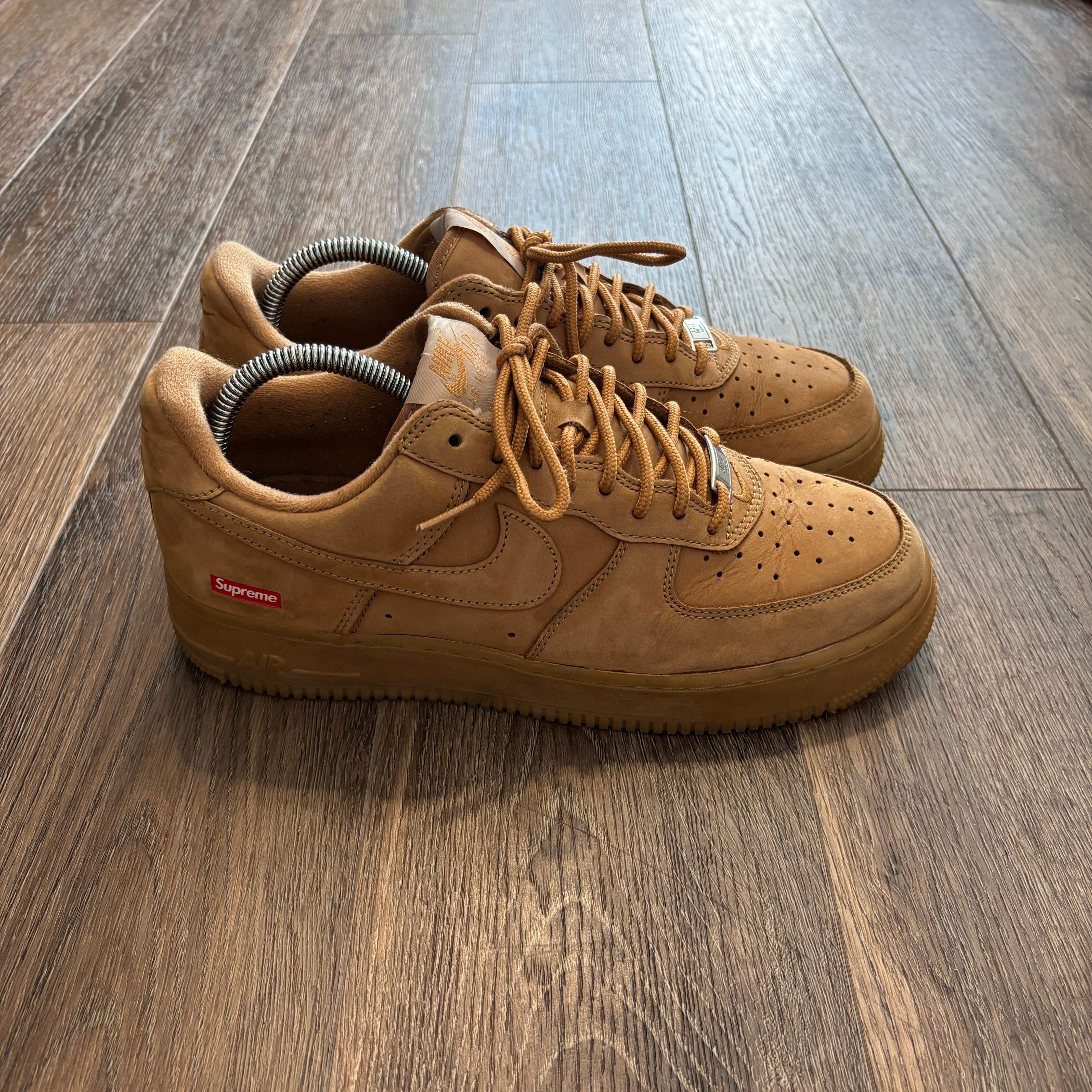 Supreme × Nike Air Force 1 Low "Flax/Wheat"
