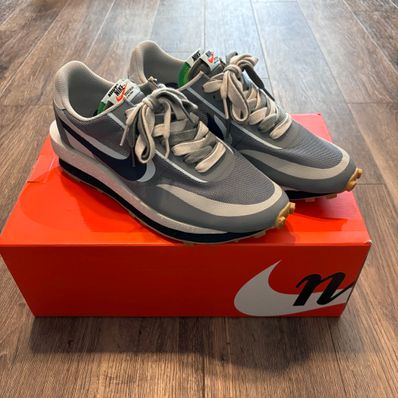 CLOT × Sacai × Nike LD Waffle "Grey Obsidian/Cool Grey"