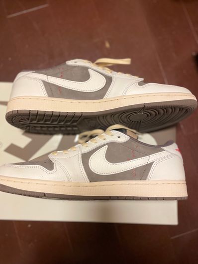 Travis Scott × Nike Air Jordan 1 Low OG SP "Reverse Mocha/Sail and Ridgerock"