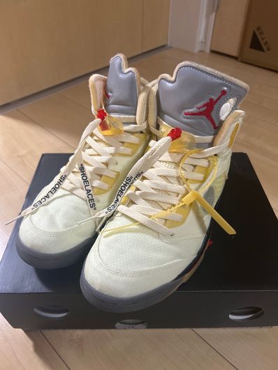 Off-White × Nike Air Jordan 5 "Sail"