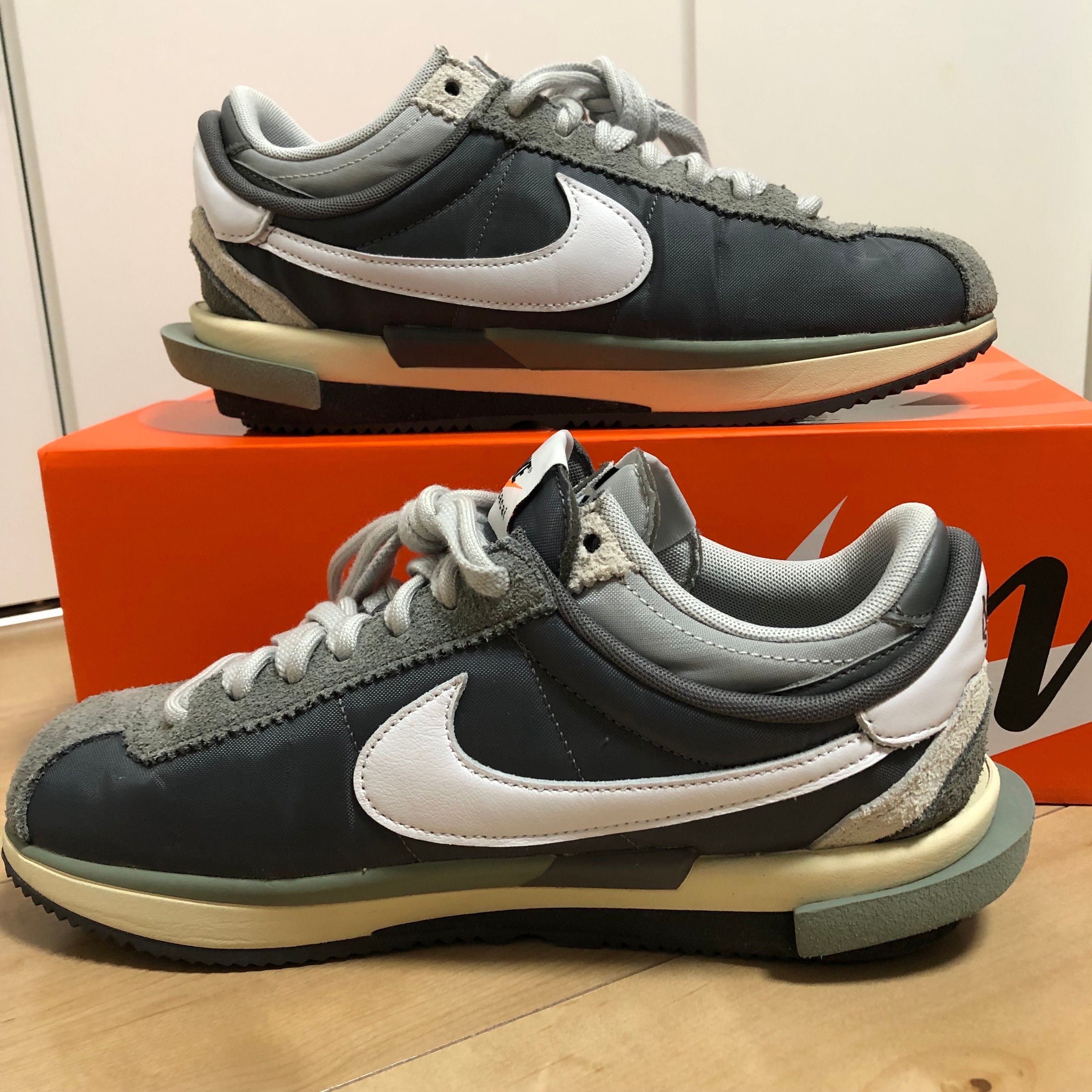 sacai × Nike Zoom Cortez "Iron Grey"