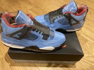Travis Scott × Nike Air Jordan 4 Retro Cactus Jack "University Blue"