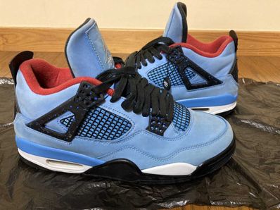 Travis Scott × Nike Air Jordan 4 Retro Cactus Jack "University Blue"