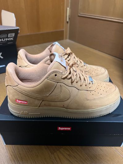 Supreme × Nike Air Force 1 Low "Flax/Wheat"