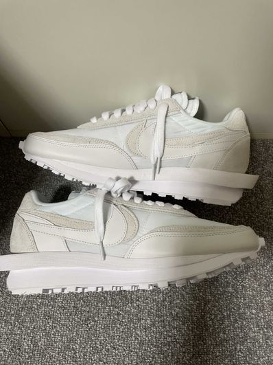 sacai × Nike LDV Waffle "Triple White"