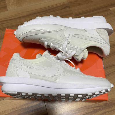 sacai × Nike LDV Waffle "Triple White"