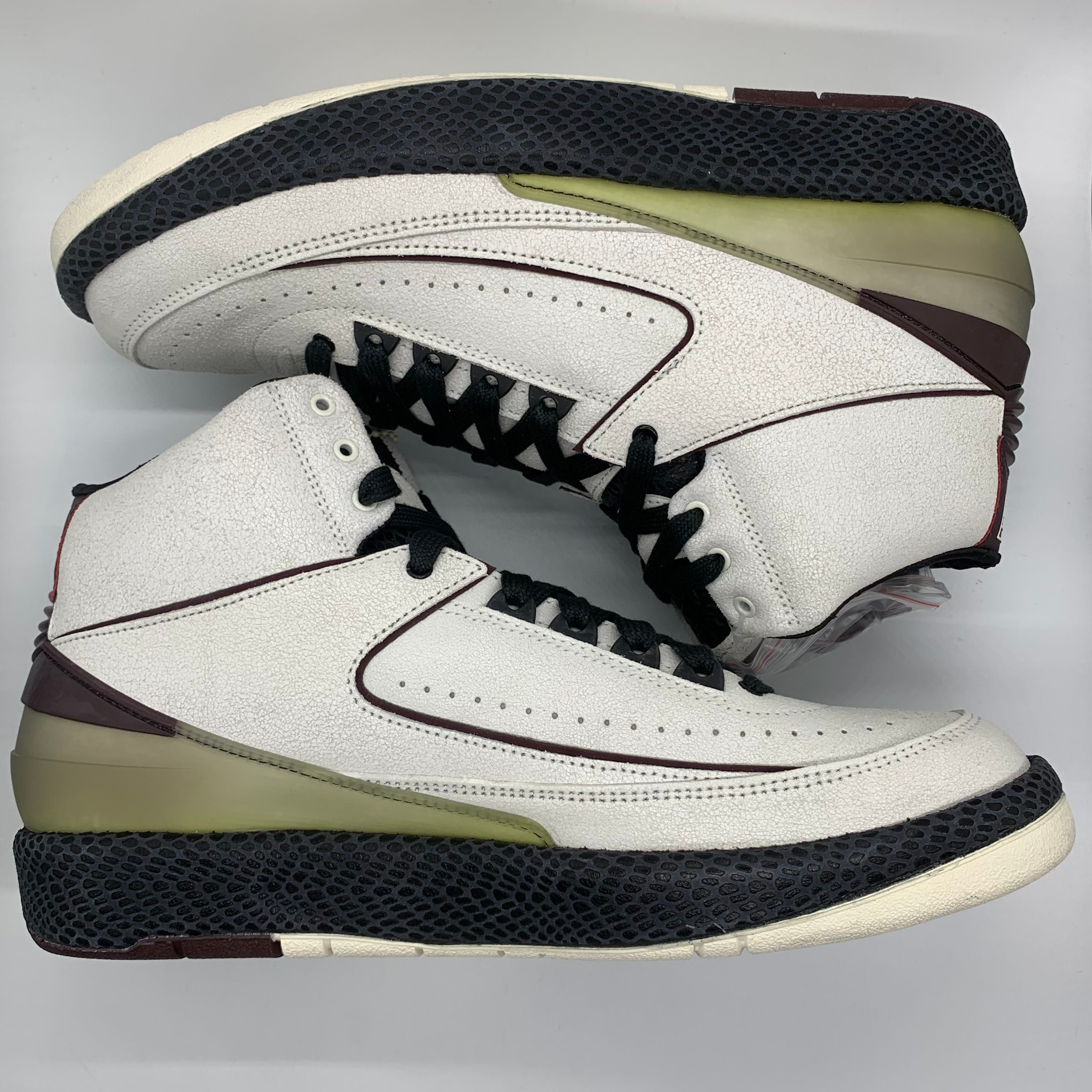 A Ma Maniere × Nike Air Jordan 2 "Airness/Sail and Burgundy"