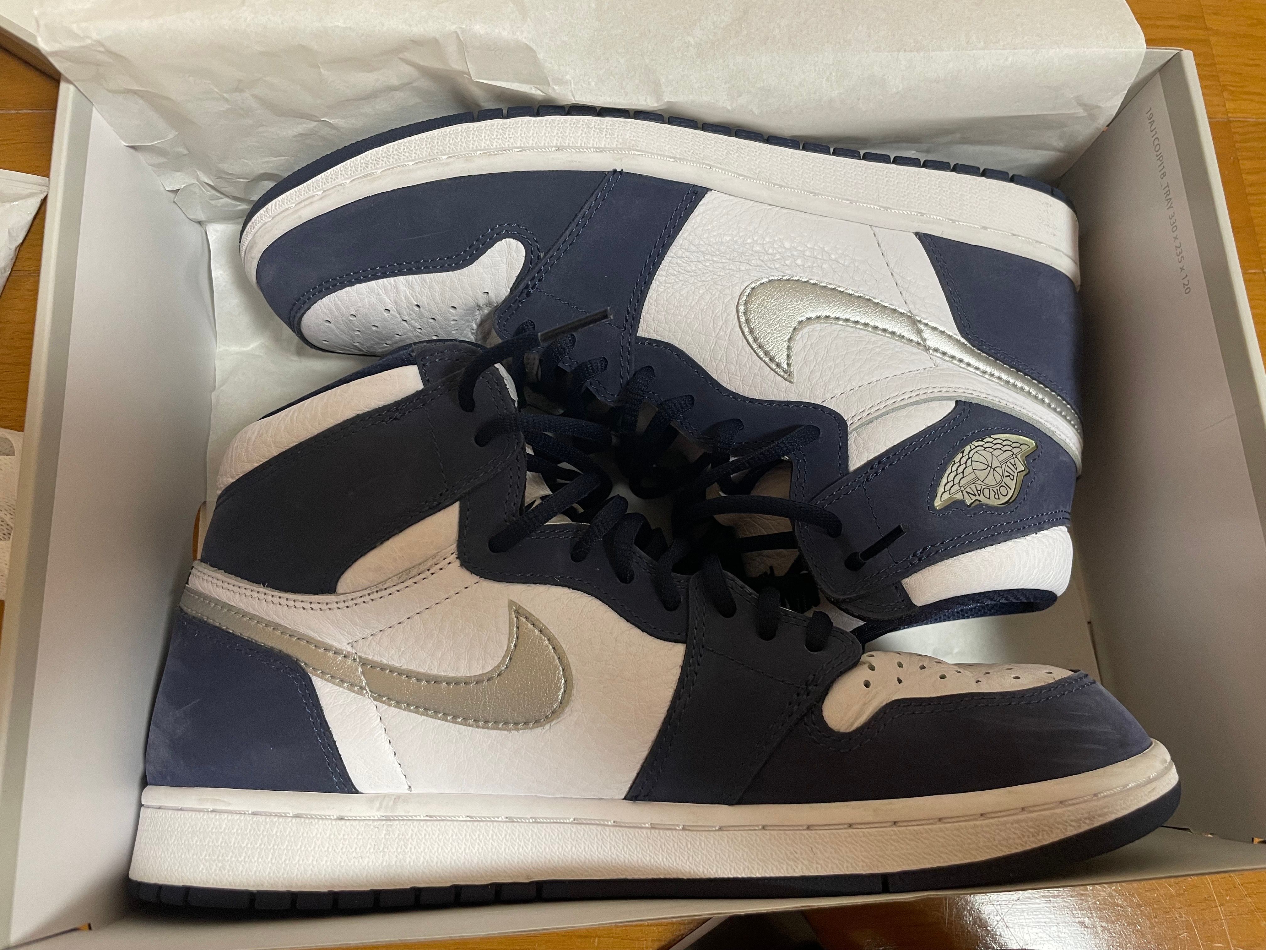Nike Air Jordan 1 High OG CO.JP "White/Midnight Navy" (2020)(ブリーフケースなし)