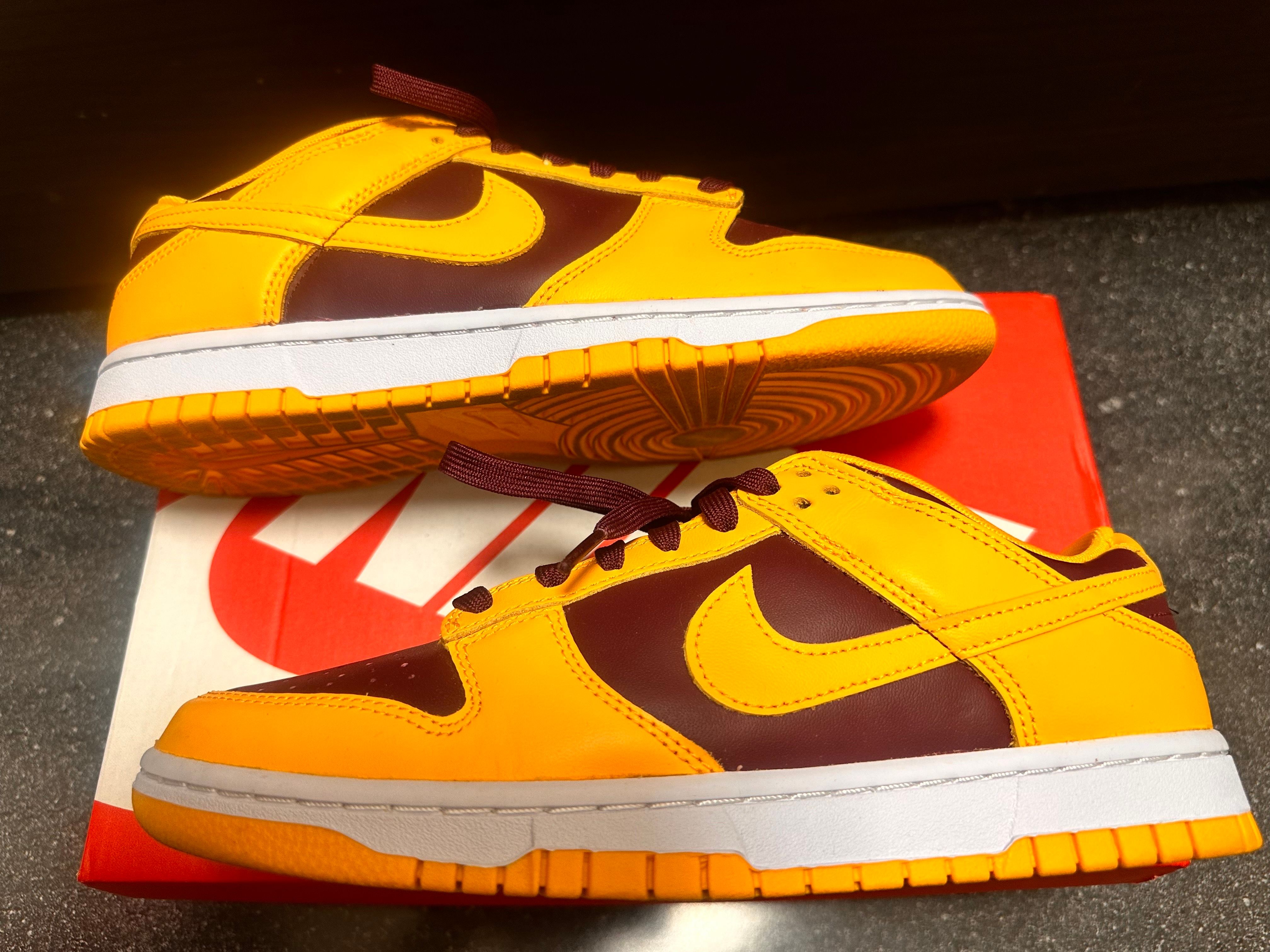 Nike Dunk Low Retro "University Gold and Deep Maroon"