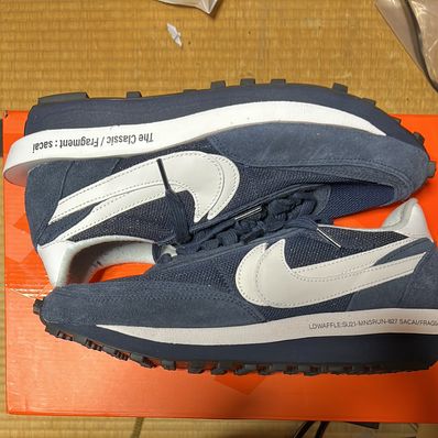 Fragment × sacai × Nike LD Waffle "Blackended Blue"