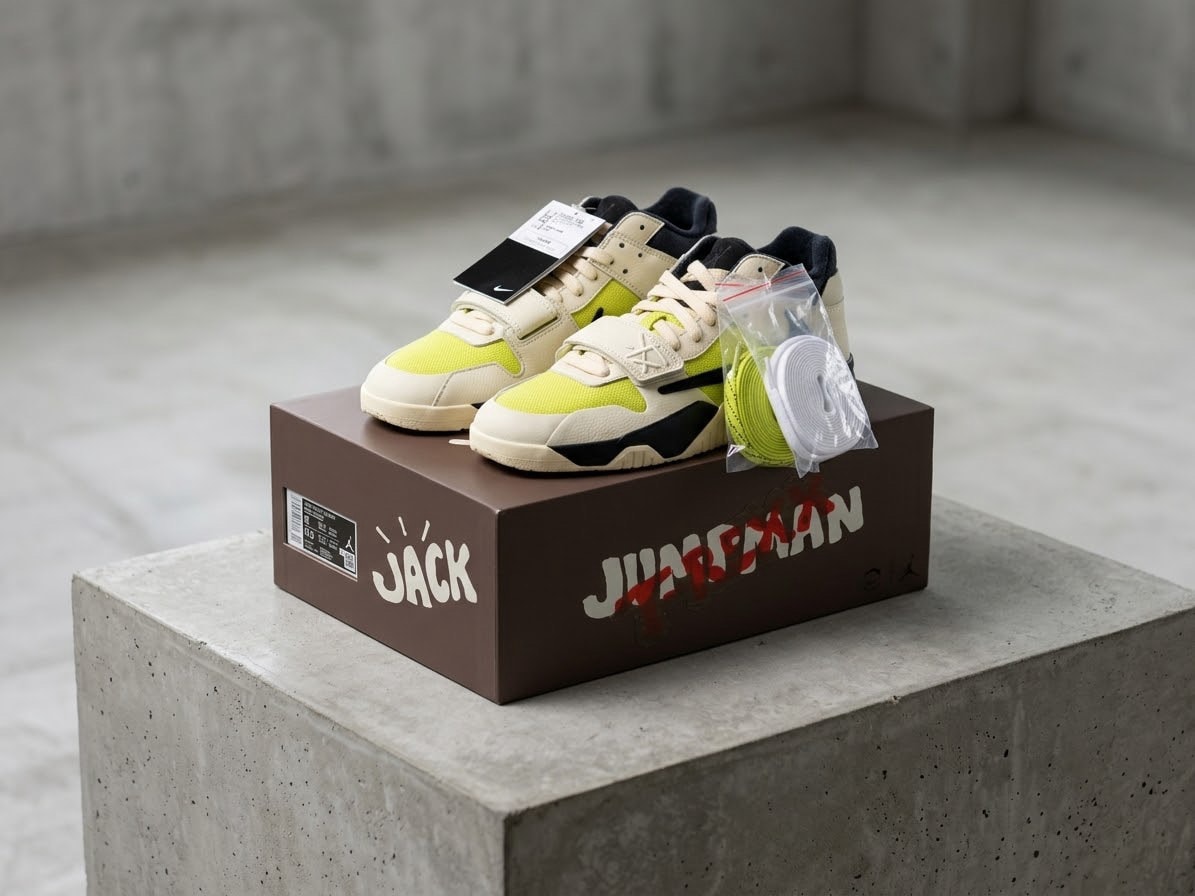 Travis Scott × Nike Jordan Jumpman Jack TR CJ1 T-Rexx "Bright Cactus"