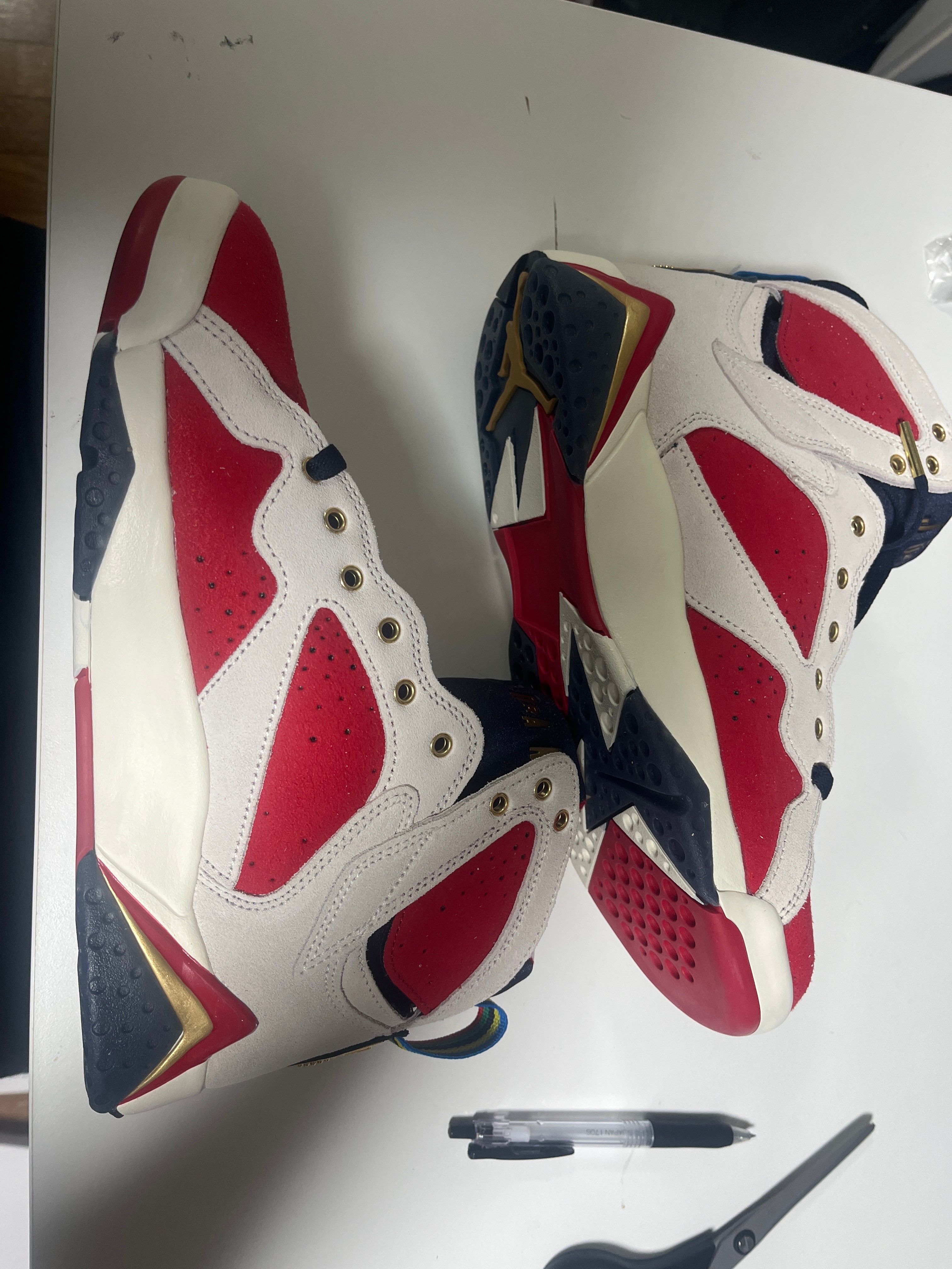 Trophy Room × Nike Air Jordan 7 "True Red and Obsidian"