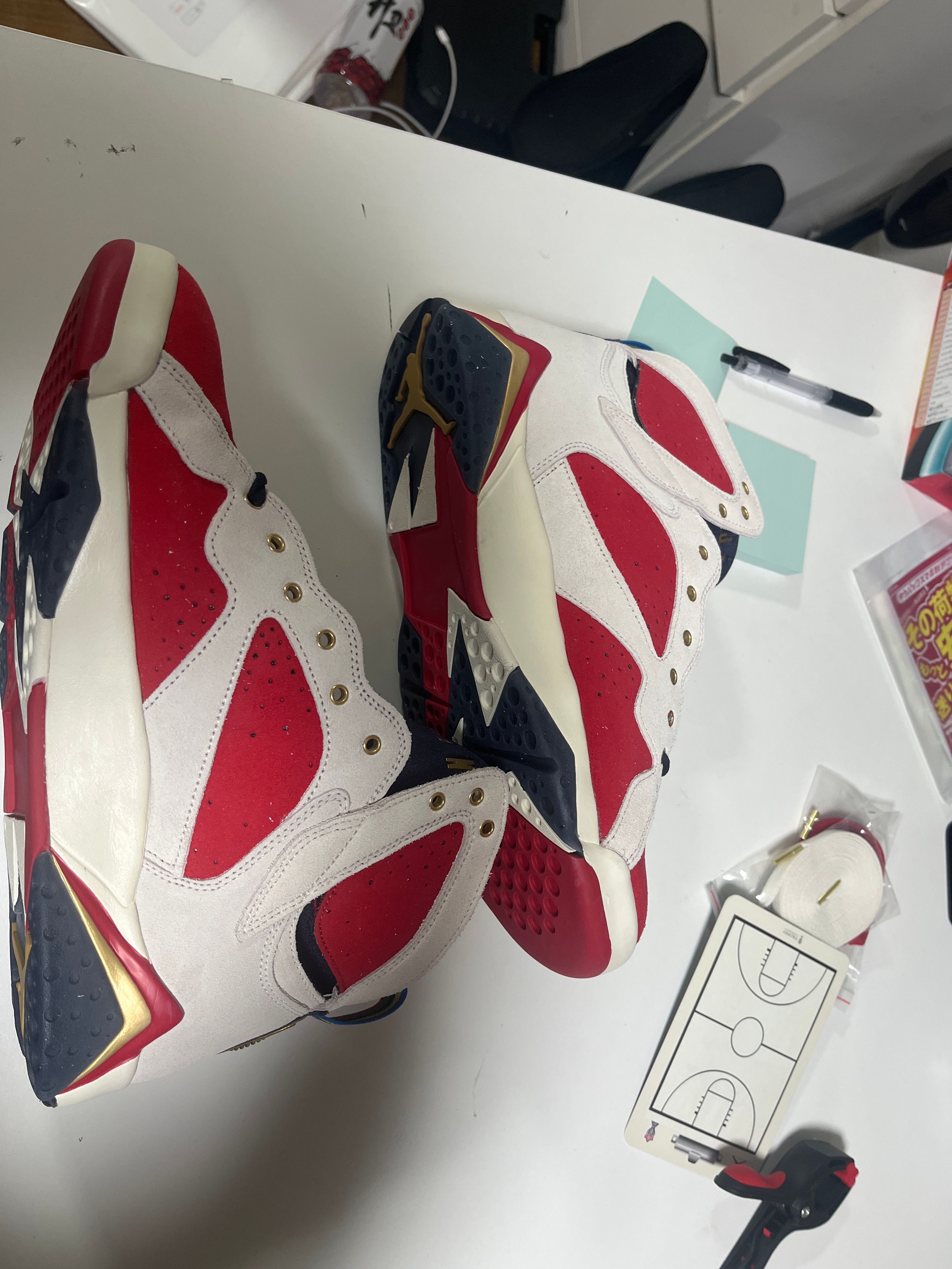 Trophy Room × Nike Air Jordan 7 "True Red and Obsidian"