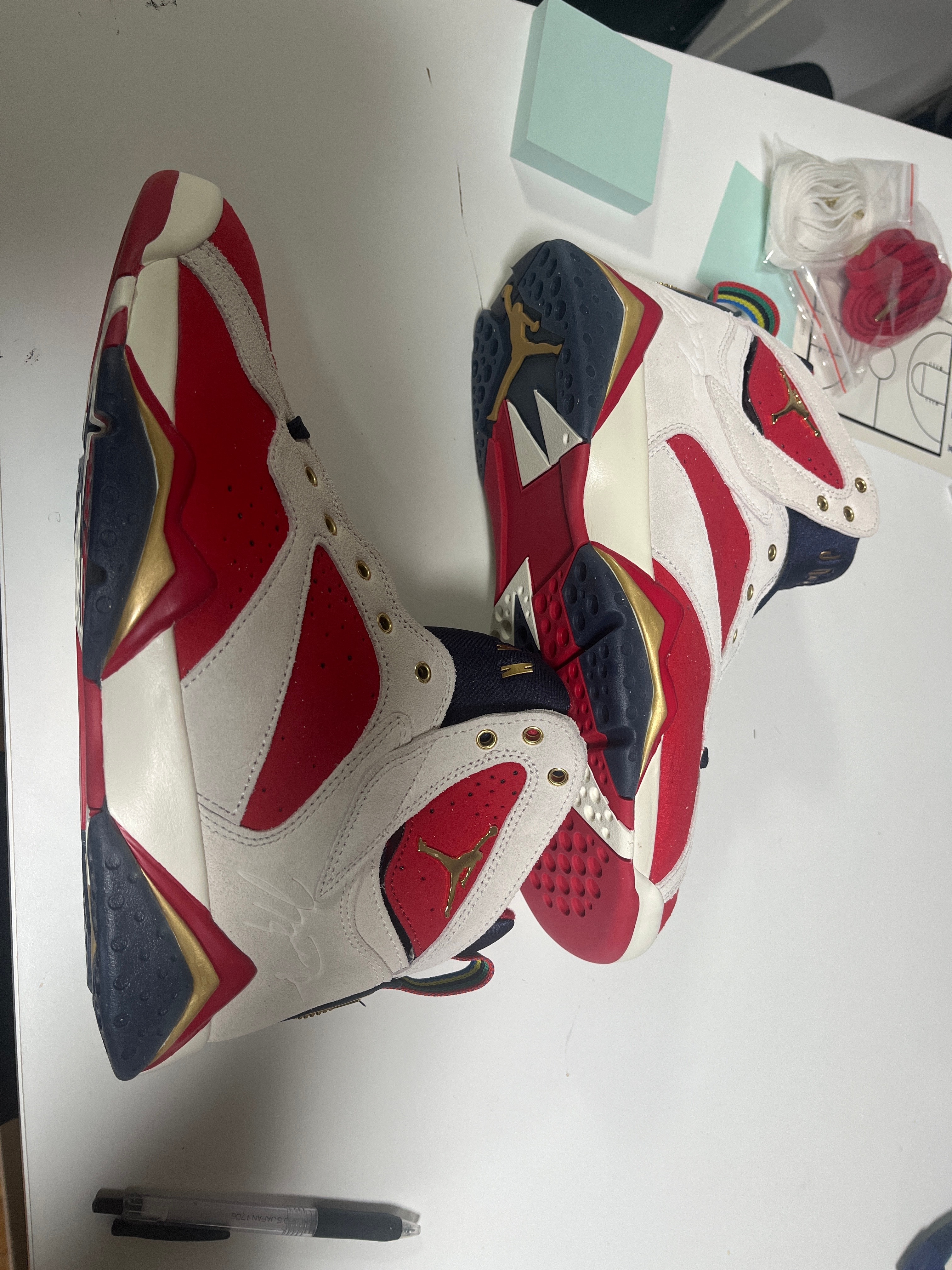 Trophy Room × Nike Air Jordan 7 "True Red and Obsidian"