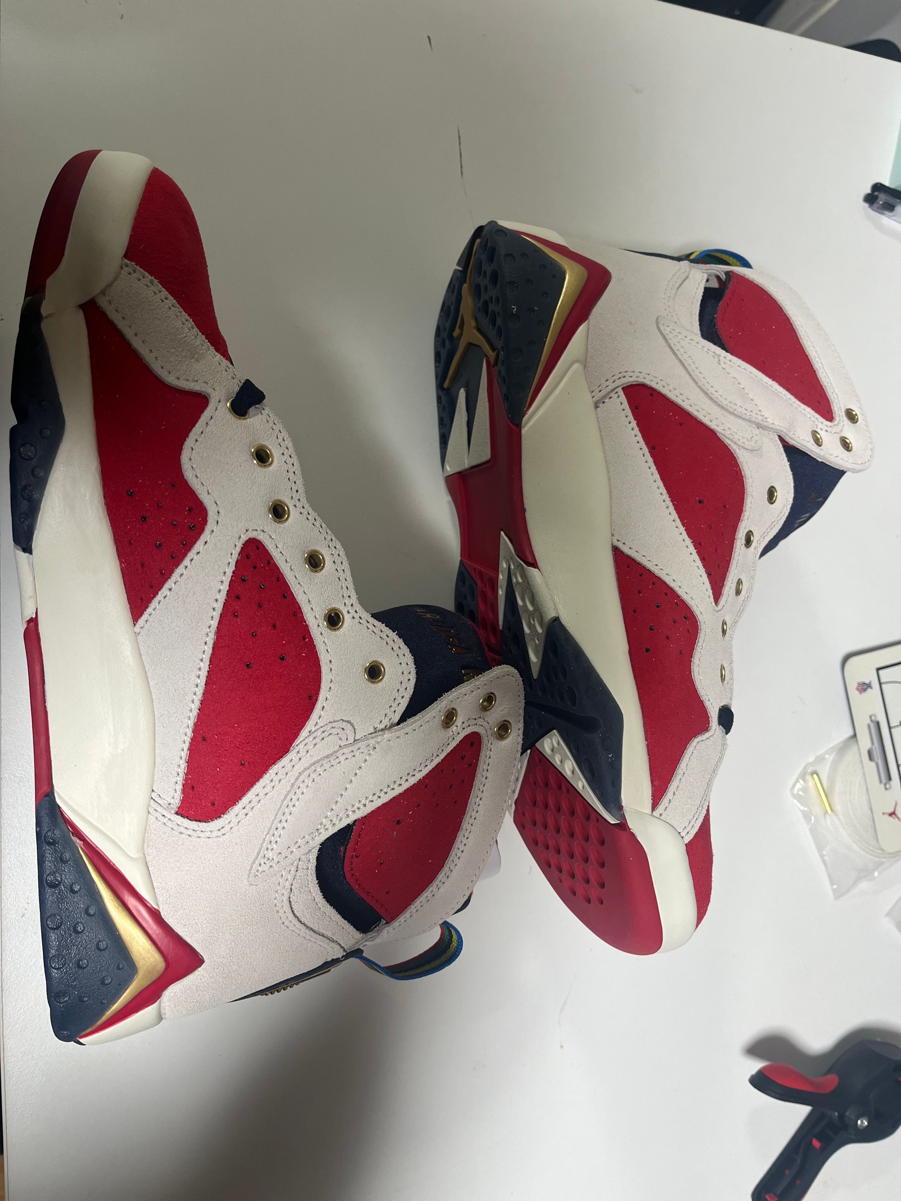 Trophy Room × Nike Air Jordan 7 "True Red and Obsidian"